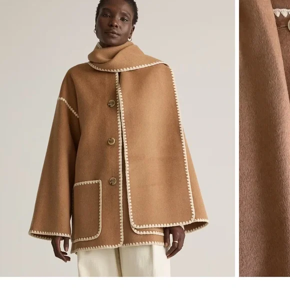 NWT Quince Double-Faced 100% Merino
Wool Scarf Coat - Large - Picture 1 of 10